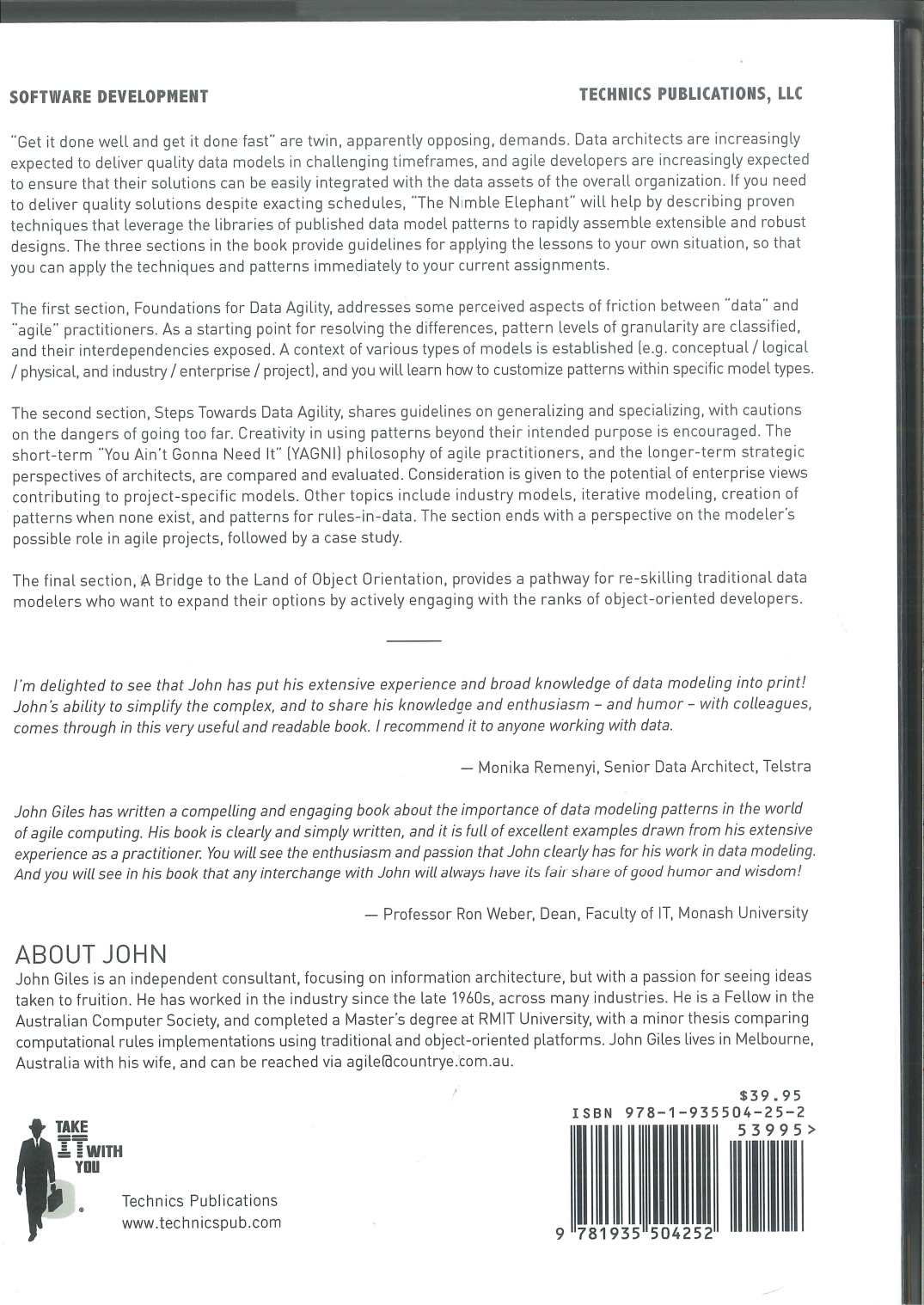 The Nimble Elephant back cover